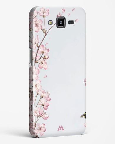 Pastel Flowers on Marble Hard Case Phone Cover-(Samsung)