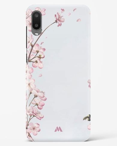 Pastel Flowers on Marble Hard Case Phone Cover-(Samsung)