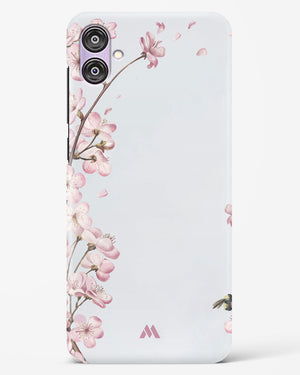 Pastel Flowers on Marble Hard Case Phone Cover-(Samsung)