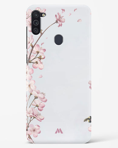 Pastel Flowers on Marble Hard Case Phone Cover-(Samsung)