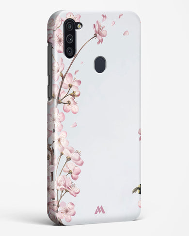 Pastel Flowers on Marble Hard Case Phone Cover-(Samsung)