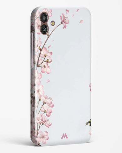 Pastel Flowers on Marble Hard Case Phone Cover-(Samsung)