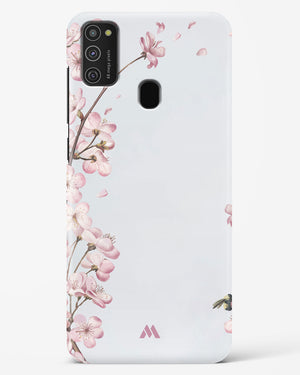 Pastel Flowers on Marble Hard Case Phone Cover-(Samsung)