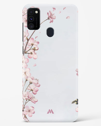 Pastel Flowers on Marble Hard Case Phone Cover-(Samsung)