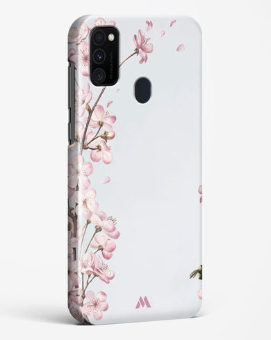 Pastel Flowers on Marble Hard Case Phone Cover-(Samsung)