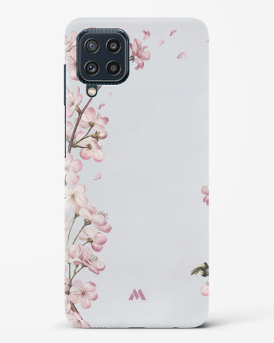 Pastel Flowers on Marble Hard Case Phone Cover-(Samsung)