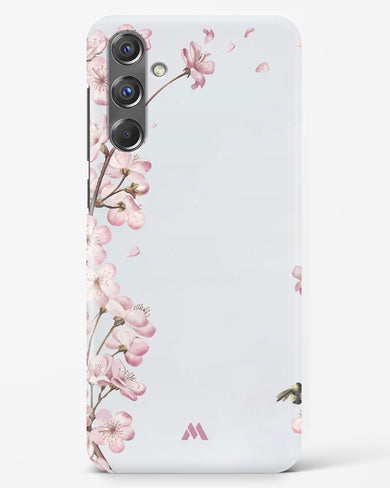 Pastel Flowers on Marble Hard Case Phone Cover-(Samsung)