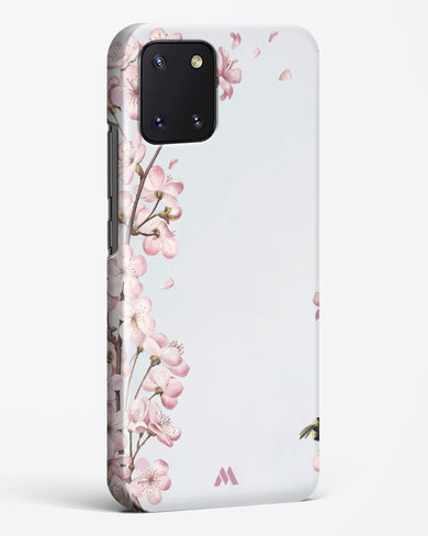 Pastel Flowers on Marble Hard Case Phone Cover-(Samsung)