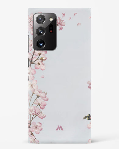 Pastel Flowers on Marble Hard Case Phone Cover-(Samsung)