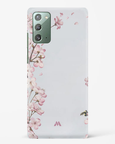 Pastel Flowers on Marble Hard Case Phone Cover-(Samsung)