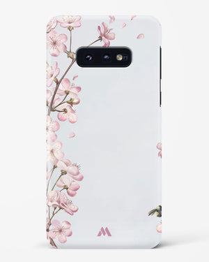 Pastel Flowers on Marble Hard Case Phone Cover-(Samsung)