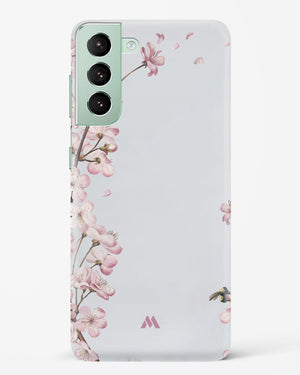 Pastel Flowers on Marble Hard Case Phone Cover-(Samsung)