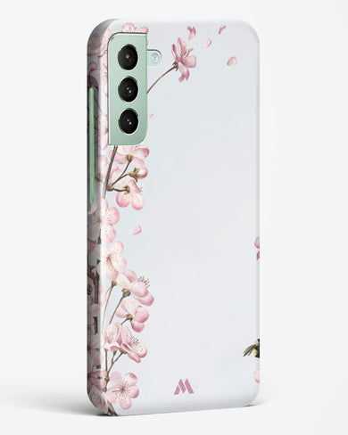 Pastel Flowers on Marble Hard Case Phone Cover-(Samsung)