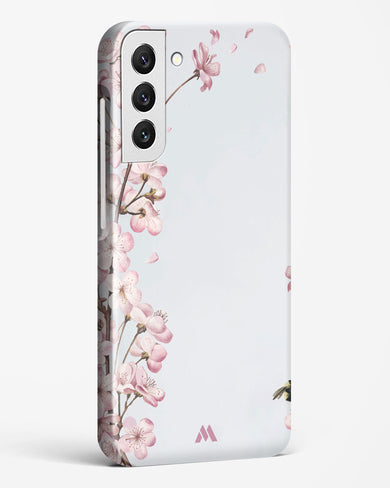 Pastel Flowers on Marble Hard Case Phone Cover-(Samsung)