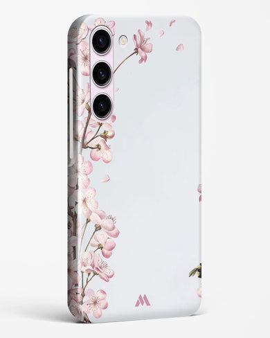 Pastel Flowers on Marble Hard Case Phone Cover-(Samsung)