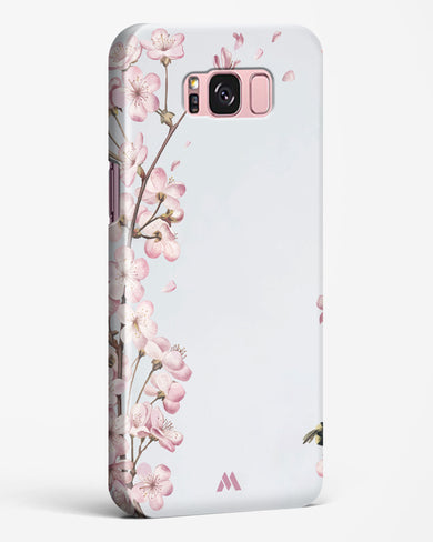 Pastel Flowers on Marble Hard Case Phone Cover-(Samsung)