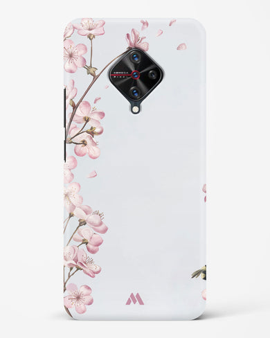 Pastel Flowers on Marble Hard Case Phone Cover (Vivo)