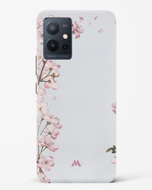 Pastel Flowers on Marble Hard Case Phone Cover (Vivo)