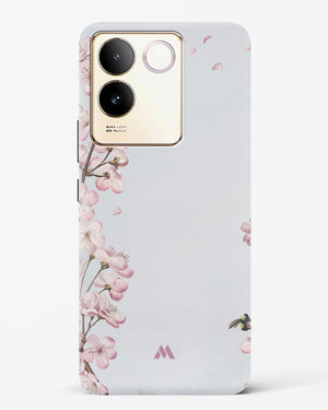 Pastel Flowers on Marble Hard Case Phone Cover (Vivo)