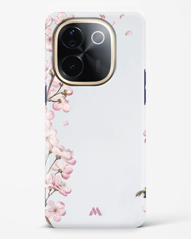 Pastel Flowers on Marble Hard Case Phone Cover (Vivo)