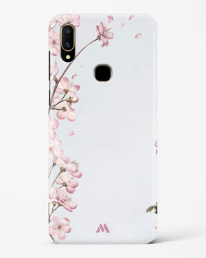 Pastel Flowers on Marble Hard Case Phone Cover-(Vivo)