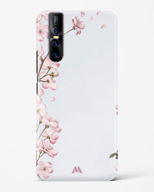 Pastel Flowers on Marble Hard Case Phone Cover (Vivo)
