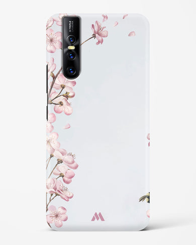 Pastel Flowers on Marble Hard Case Phone Cover (Vivo)