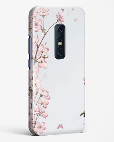 Pastel Flowers on Marble Hard Case Phone Cover (Vivo)
