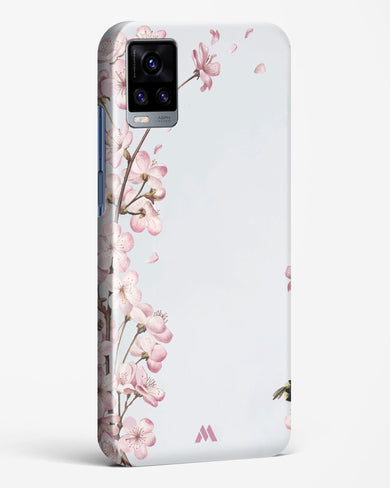 Pastel Flowers on Marble Hard Case Phone Cover (Vivo)