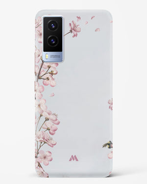 Pastel Flowers on Marble Hard Case Phone Cover (Vivo)