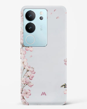 Pastel Flowers on Marble Hard Case Phone Cover (Vivo)