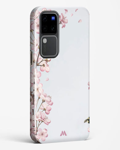 Pastel Flowers on Marble Hard Case Phone Cover (Vivo)