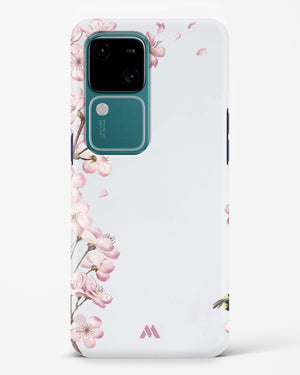 Pastel Flowers on Marble Hard Case Phone Cover (Vivo)