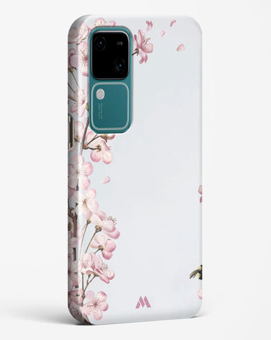 Pastel Flowers on Marble Hard Case Phone Cover (Vivo)