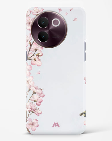 Pastel Flowers on Marble Hard Case Phone Cover (Vivo)