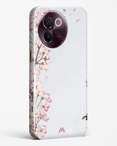 Pastel Flowers on Marble Hard Case Phone Cover (Vivo)