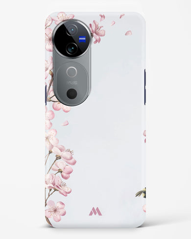 Pastel Flowers on Marble Hard Case Phone Cover (Vivo)