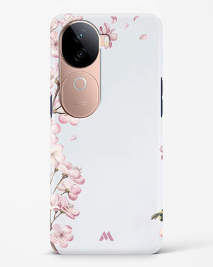 Pastel Flowers on Marble Hard Case Phone Cover (Vivo)