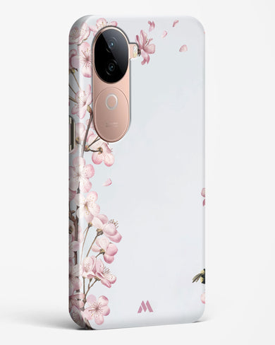 Pastel Flowers on Marble Hard Case Phone Cover (Vivo)