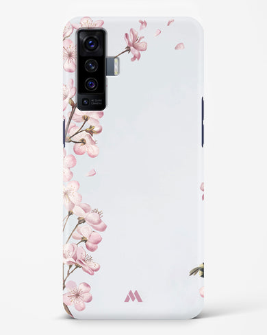 Pastel Flowers on Marble Hard Case Phone Cover (Vivo)