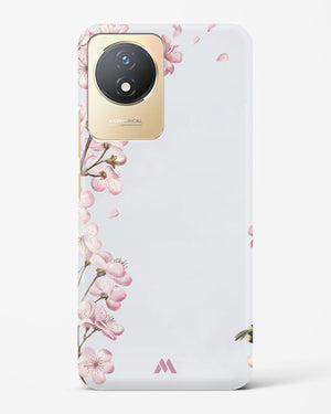 Pastel Flowers on Marble Hard Case Phone Cover (Vivo)