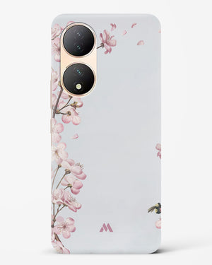 Pastel Flowers on Marble Hard Case Phone Cover (Vivo)