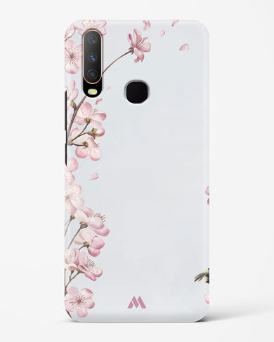 Pastel Flowers on Marble Hard Case Phone Cover (Vivo)