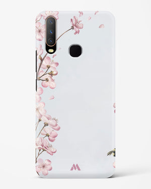 Pastel Flowers on Marble Hard Case Phone Cover-(Vivo)