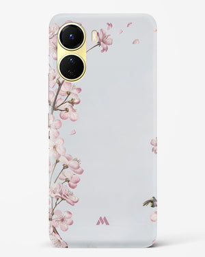 Pastel Flowers on Marble Hard Case Phone Cover-(Vivo)