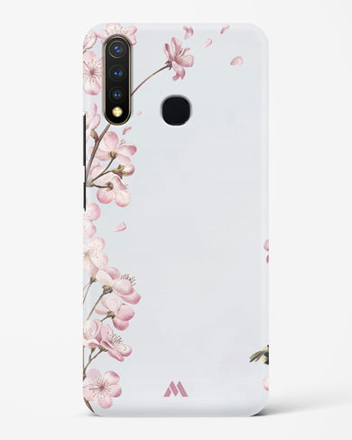 Pastel Flowers on Marble Hard Case Phone Cover-(Vivo)