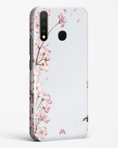 Pastel Flowers on Marble Hard Case Phone Cover-(Vivo)