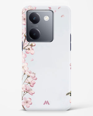 Pastel Flowers on Marble Hard Case Phone Cover (Vivo)