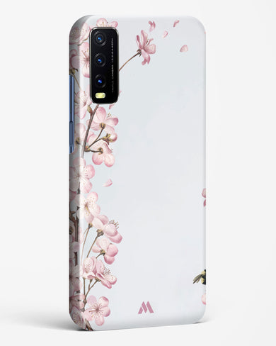 Pastel Flowers on Marble Hard Case Phone Cover (Vivo)
