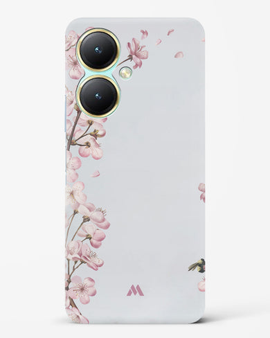 Pastel Flowers on Marble Hard Case Phone Cover (Vivo)